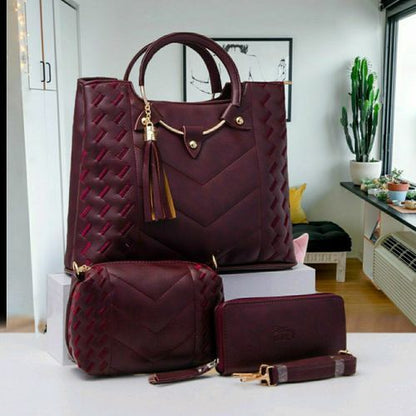 Ensemble de sacs à main brodés (3 pièces)