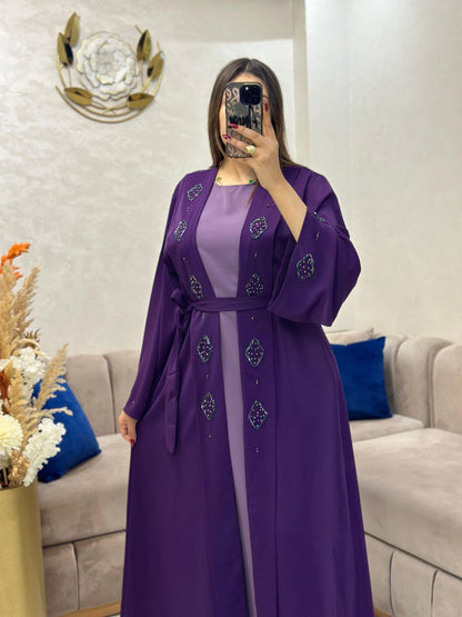Abaya 2 Pièces Élégance Chic