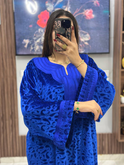 ✨ Caftan Velours Brodé – Élégance & Confort ✨
