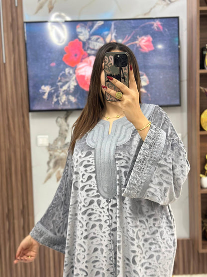 ✨ Caftan Velours Brodé – Élégance & Confort ✨