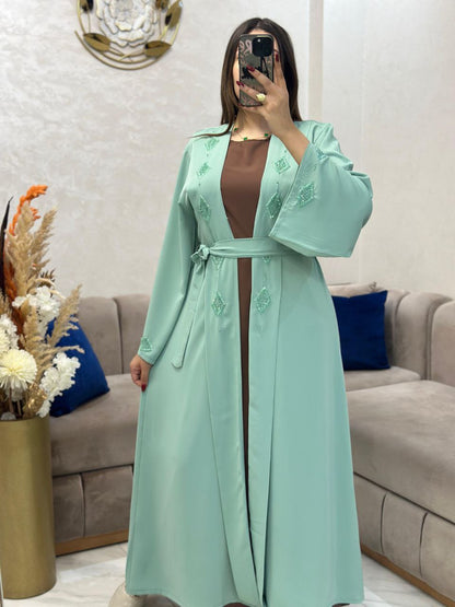 Abaya 2 Pièces Élégance Chic