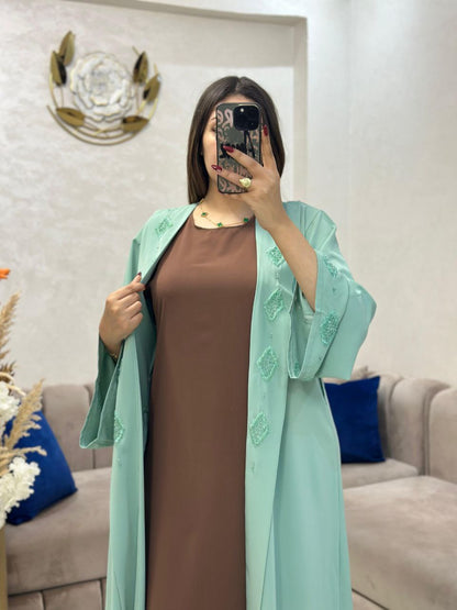 Abaya 2 Pièces Élégance Chic
