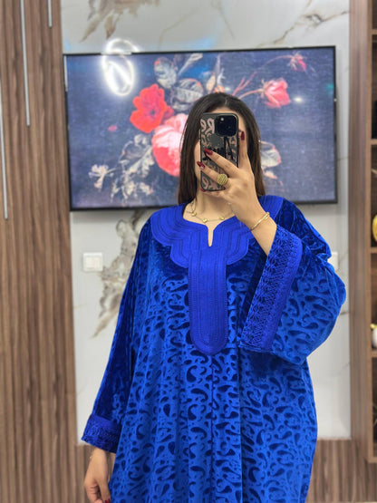 ✨ Caftan Velours Brodé – Élégance & Confort ✨
