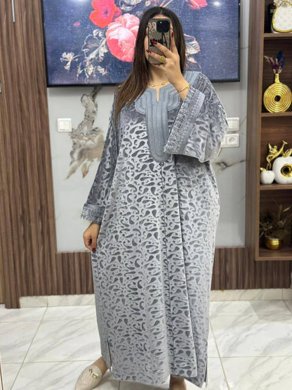 ✨ Caftan Velours Brodé – Élégance & Confort ✨