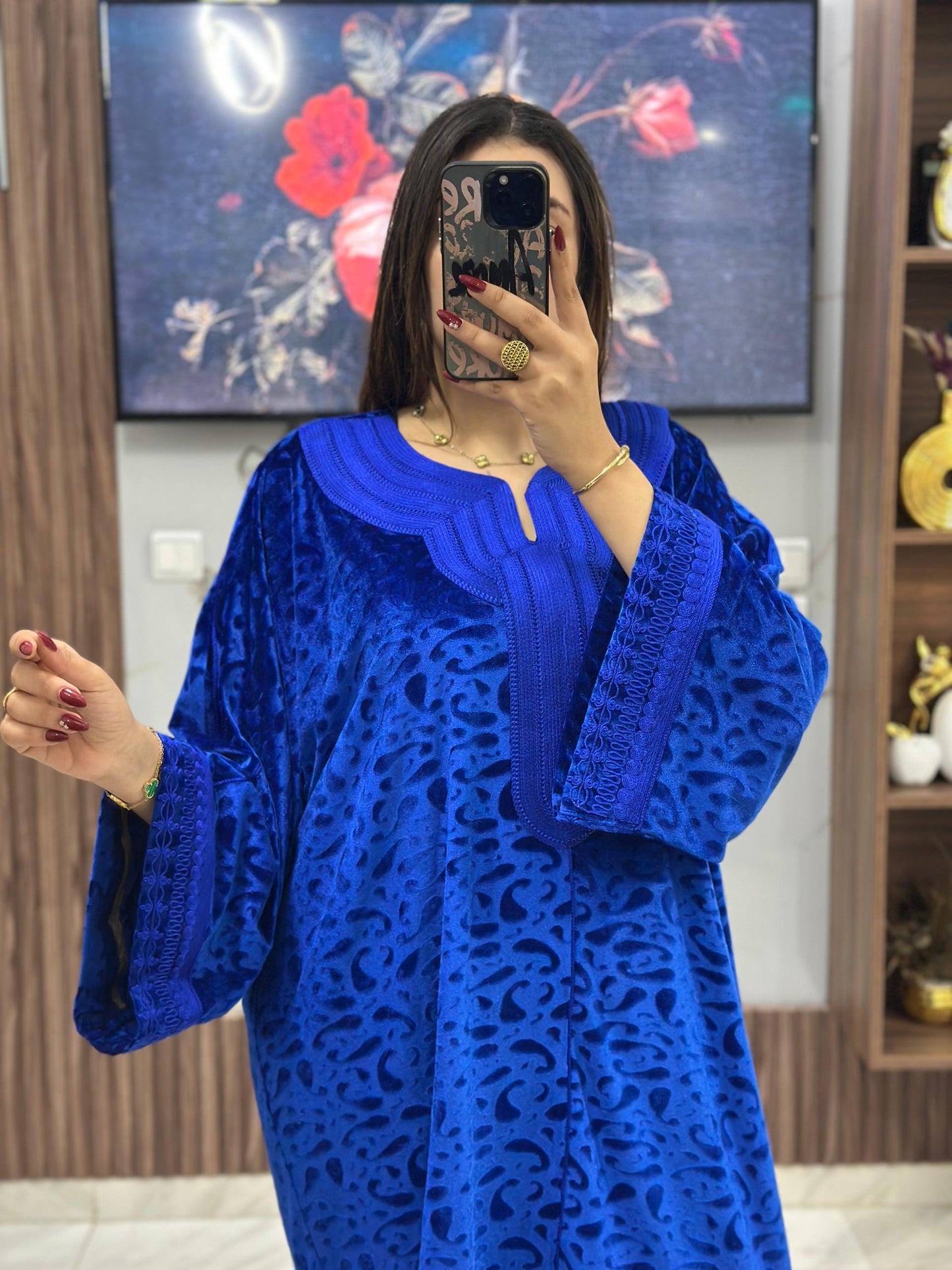 ✨ Caftan Velours Brodé – Élégance & Confort ✨